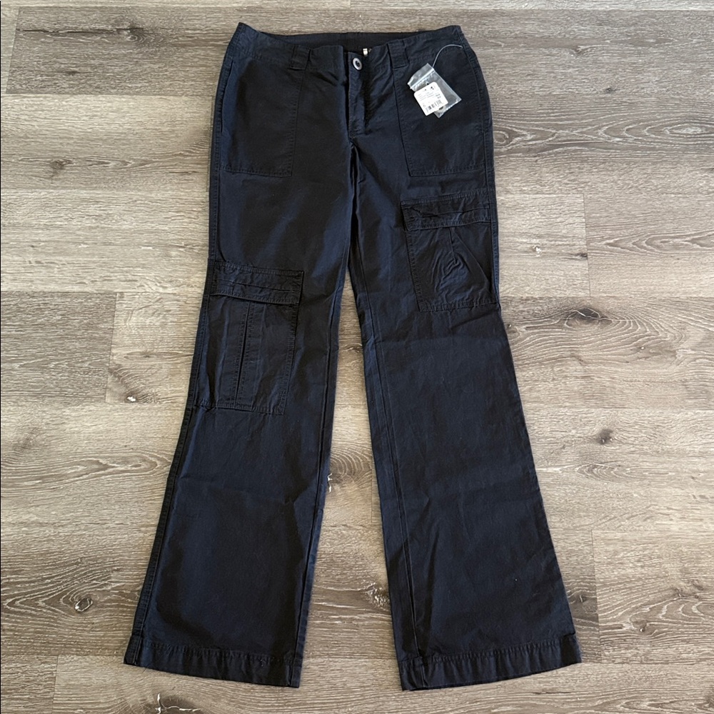 Free People Black Cargo Pants, size 6
